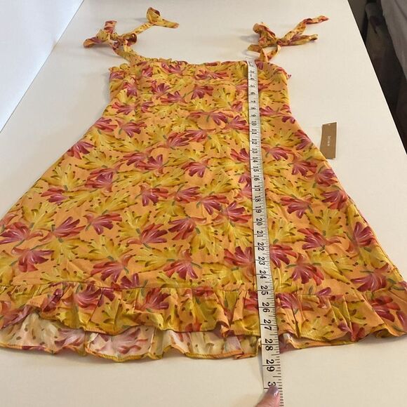 Kourt Bustier Style Banana Print Tropical Mini Dress Size 6 - Picture 14 of 14